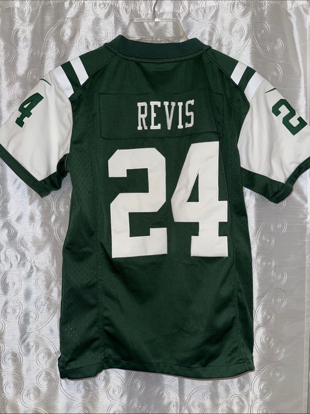 Nike NFL New York Jets Darrelle Revis #24 Football Jersey Youth Size Medium 🔥G15 - Picture 2 of 6